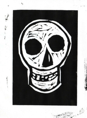 halloween 2022 - linoldruck auf papier halloween 2022