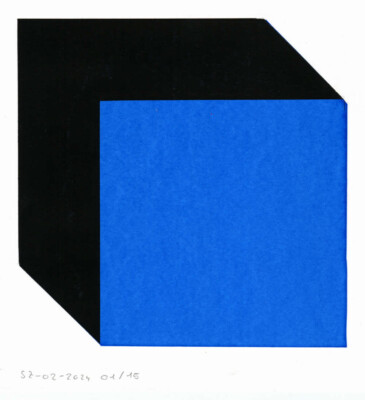 deep blue square - Siebdruck 2-farbig deep blue square - Siebdruck 2-farbig